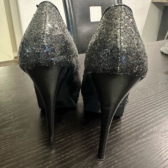 Fahrenheit platform sparkle sequin glitter platform pumps - Picture 6 of 6